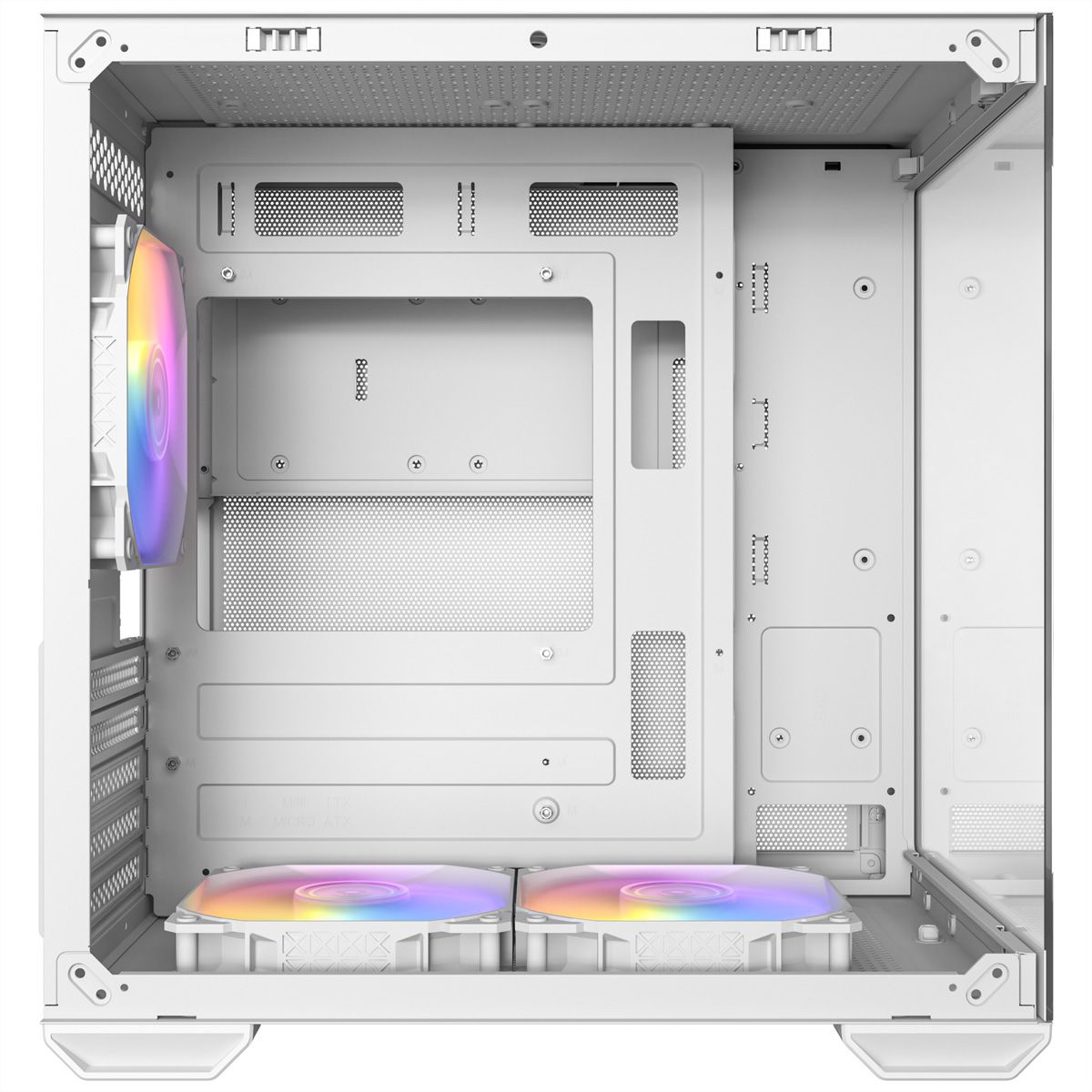 ANTEC CX60M ARGB Boîtier PC Mini Tour Micro-ATX, blanc