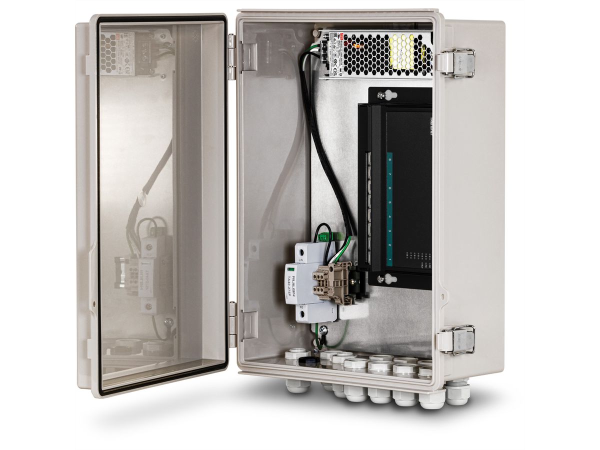 TRENDNET TI-CA3K Boîtier étanche IP68 pour l’extérieur, avec alimentation électrique, gris