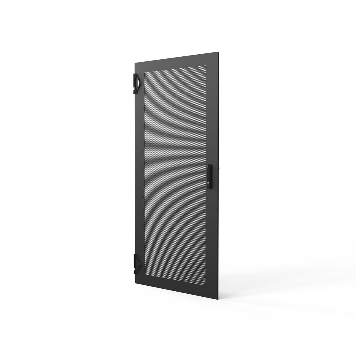 SCHROFF Porte 1200H 800L perforée  IP20 fermeture 1 point RAL7021
