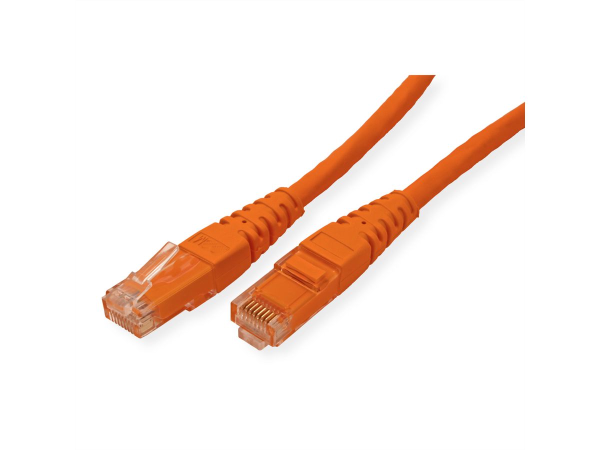 Cordon ROLINE Cat.6 (Classe E) UTP, orange, 1 m