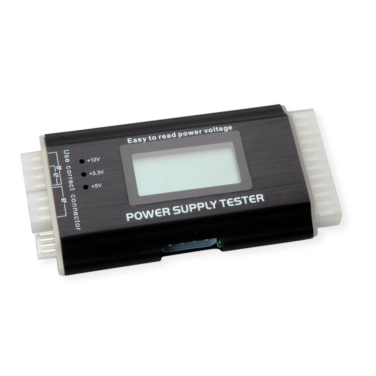 ASHATA Testeur d'alimentation LCD, Alimentation ATX Ordinateur Contrôleur  d'inspection et de Maintenance Outil de testeur avec écran LCD, Testeur