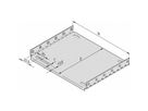 Plaque de montage SCHROFF EuropacPRO pour utilisation avec plaque de recouvrement, 84 HP, 220 mm de longueur de panneau