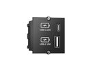 BACHMANN Module Custom USB Double-chargeur, noir