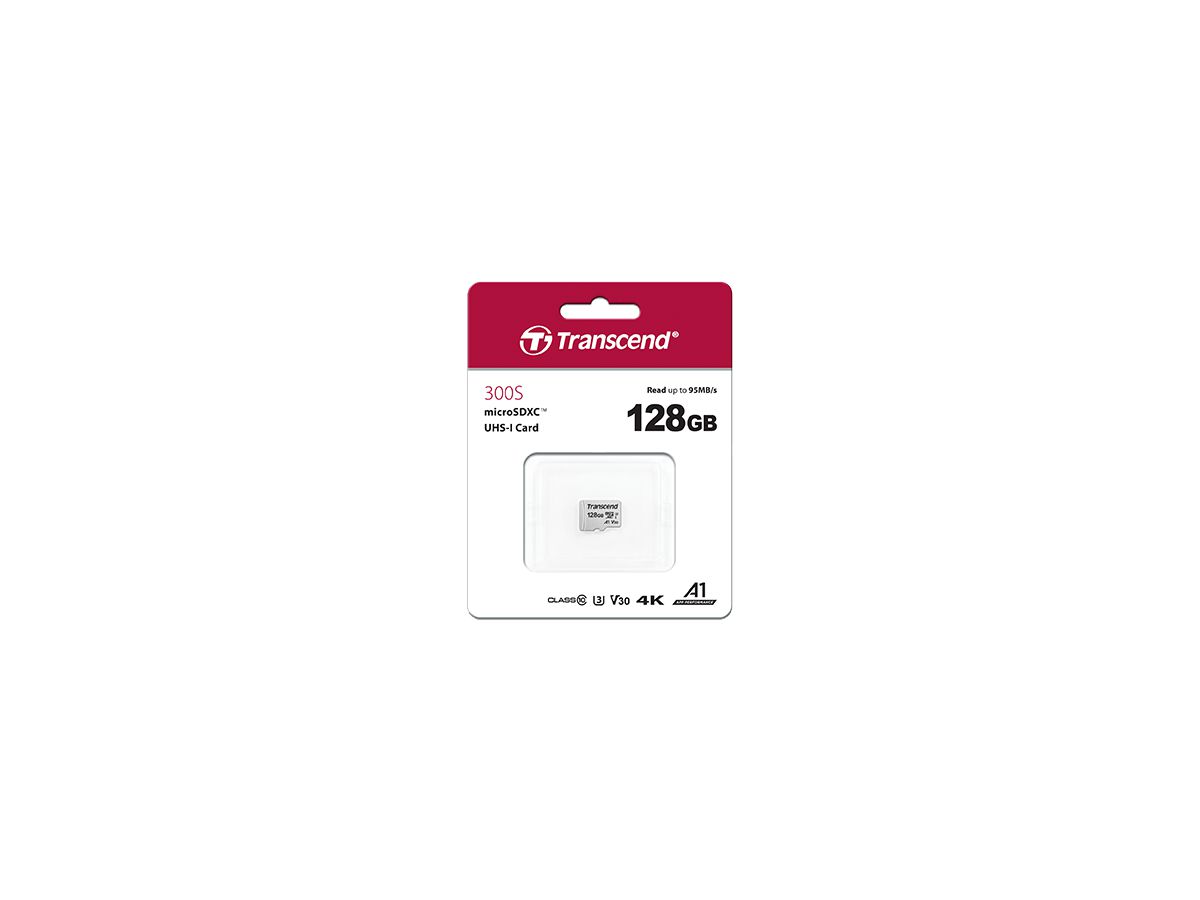 Transcend 300S 128Go MicroSDXC UHS-I Classe 10 mémoire flash