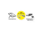 ROLINE Câble USB 2.0, USB A femelle - Micro USB B mâle, OTG, 0,15 m