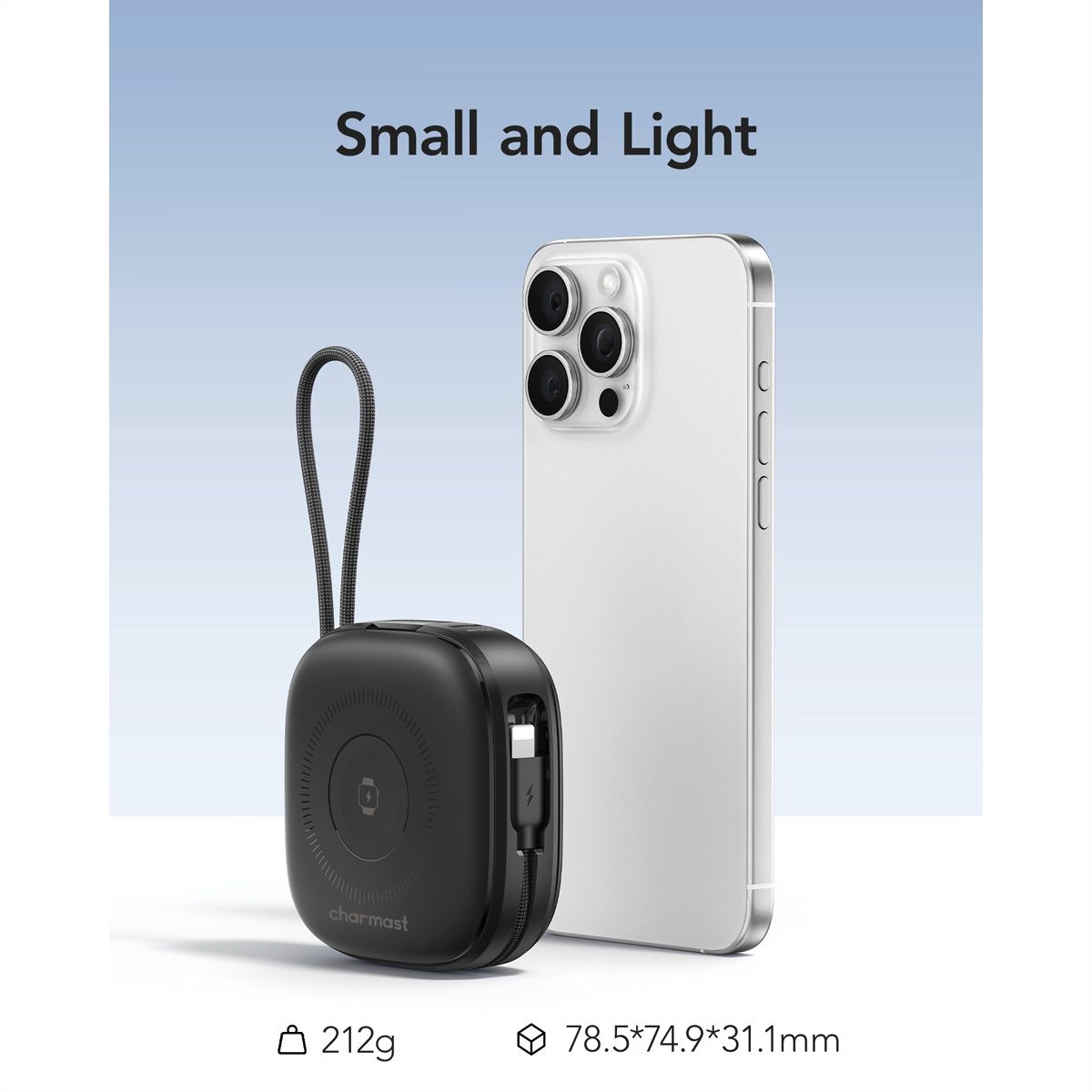 CHARMAST Powerbank W1205 10000mah noir