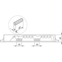 Bloc isolant SCHROFF pour barres conductrices 1 à 4 pôles
