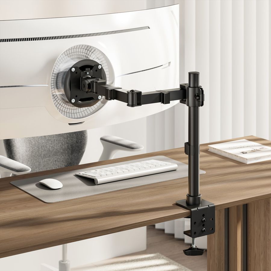 VALUE Support LCD lourd, montage sur bureau, 4 articulations, jusqu'à 20 kg