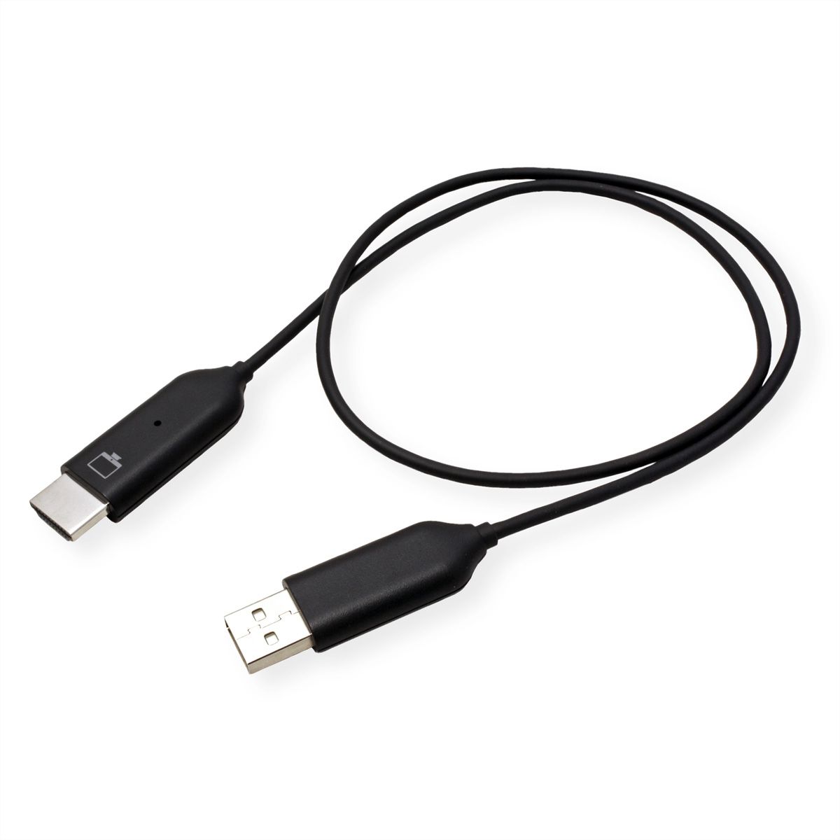 ROLINE Kit de dongle d'affichage P2P sans fil, Tx+Rx, Wireless USB-C vers HDMI, 1080p, 20 m