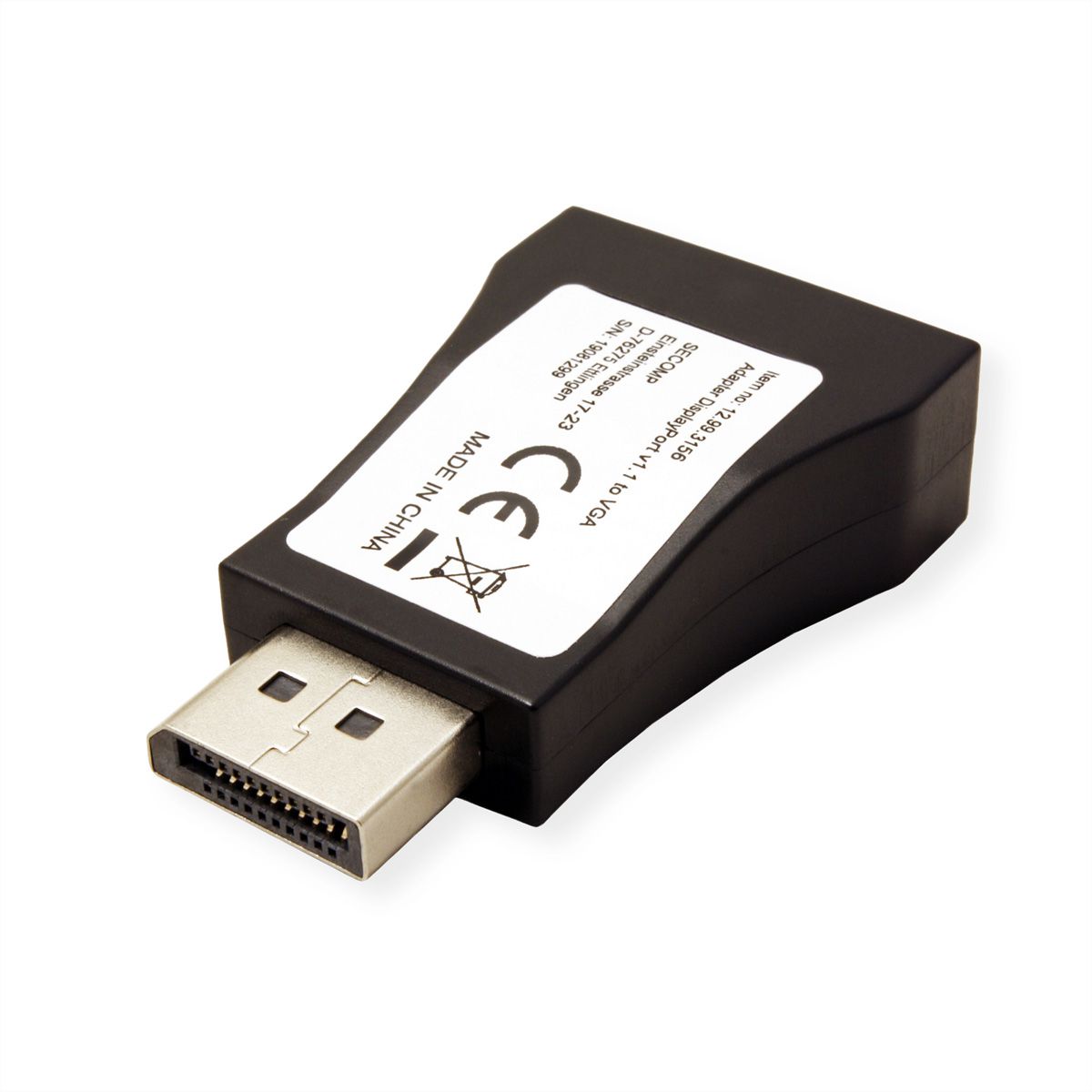 VALUE Adaptateur DisplayPort-VGA, DP M - VGA F
