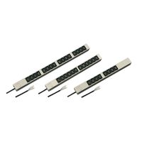 Bâtis de prises SCHROFF, IEC C13 avec câble de connexion ouvert, 16x IEC C13