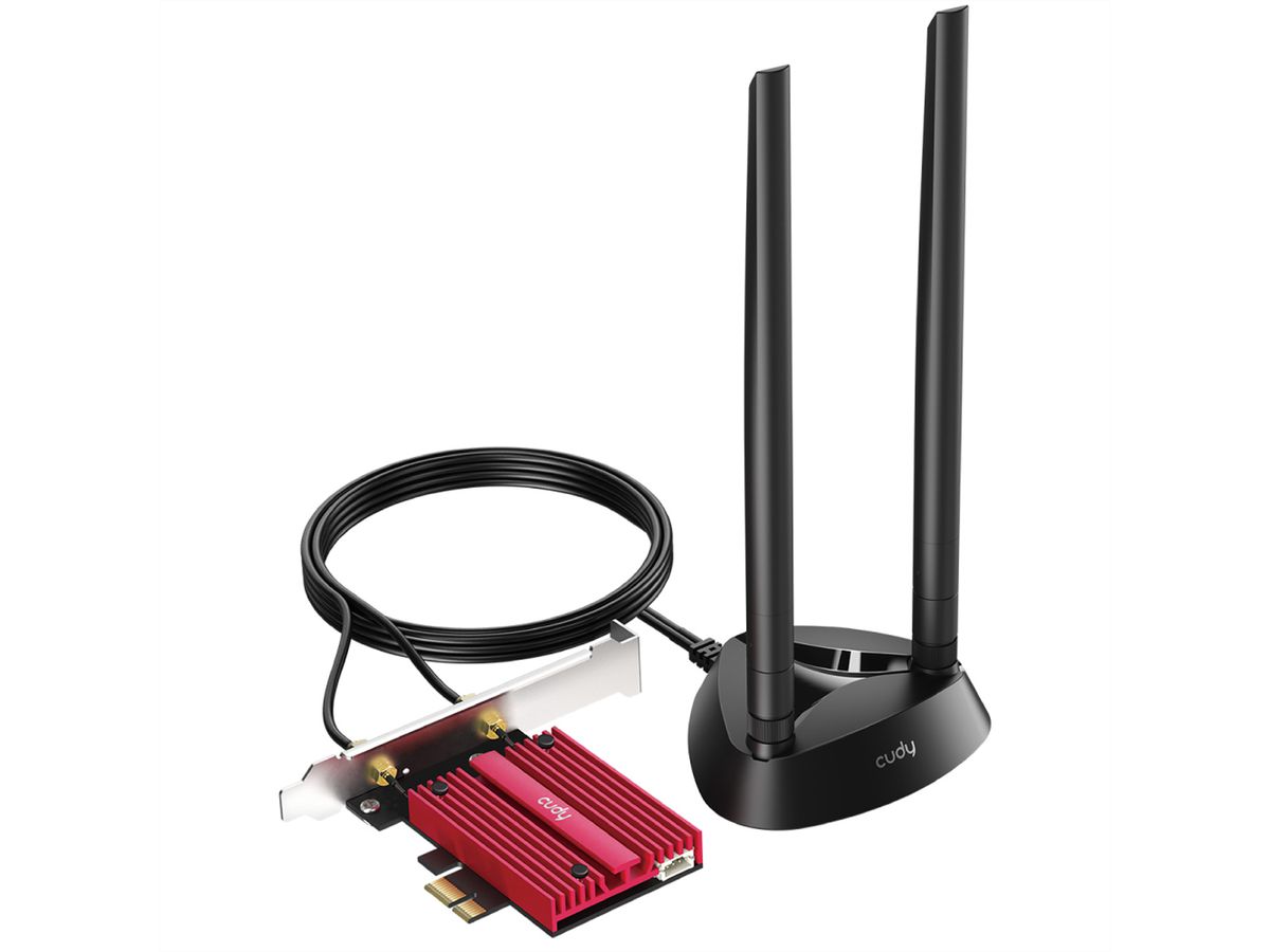 CUDY WE9300S Adaptateur PCI Express BE9300 Wi-Fi 7