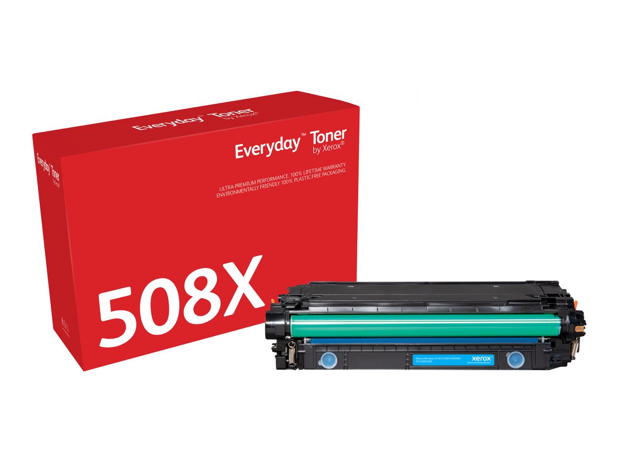 Everyday Toner Cyan ™ de Xerox compatible avec HP 508X (CF361X/ CRG-040HC), Grande capacité