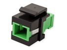 ROLINE Raccord optique SC/SC simplex monomode, Keystone, OS2, APC
