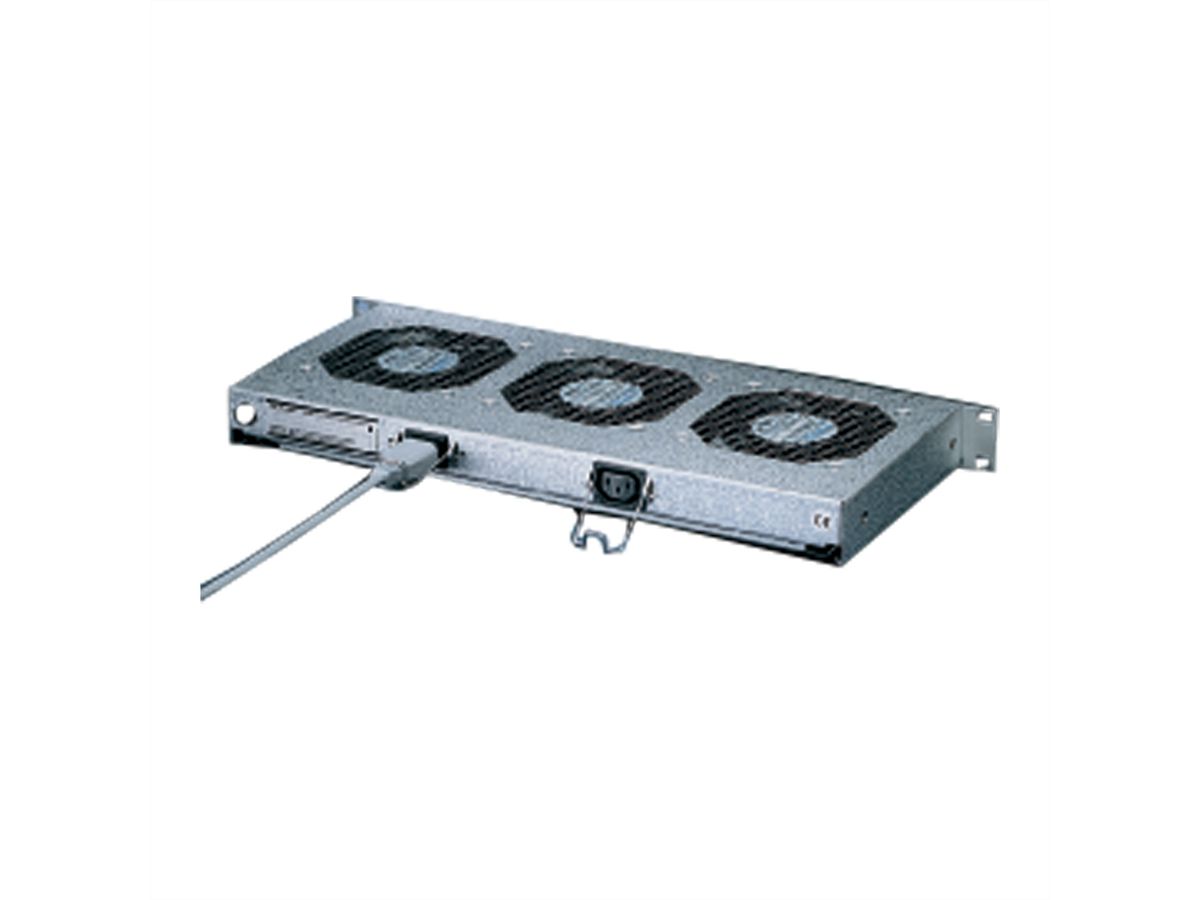 Unité de ventilation SCHROFF 19", 1 U, avec interrupteur frontal, 6 ventilateurs, 24 VDC