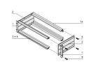 SCHROFF EuropacPRO 19" Kit bac à cartes pour connecteur DIN, blindage rétrofit, 3 U, 295 mm