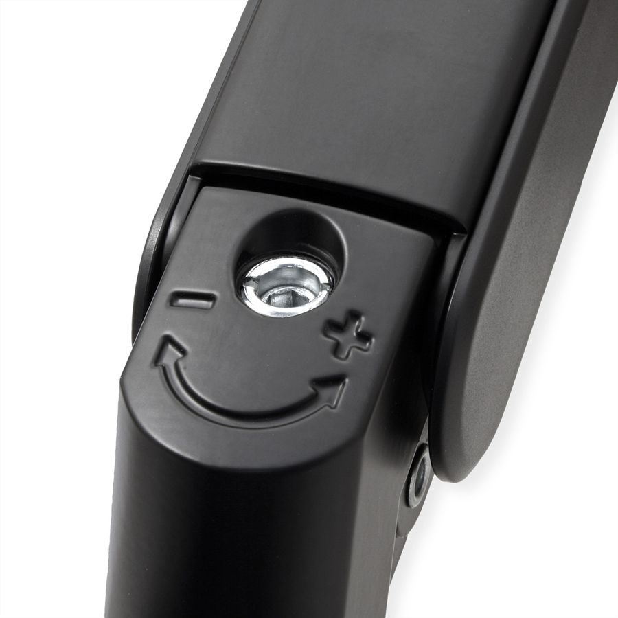 ROLINE Support LCD lourd, montage sur bureau, 4 articulations, jusqu'à 22/27 kg, noir