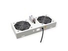 ROLINE Unité de ventilation - 2 ventilateurs, thermostat , pour Boîtier mural 19", gris