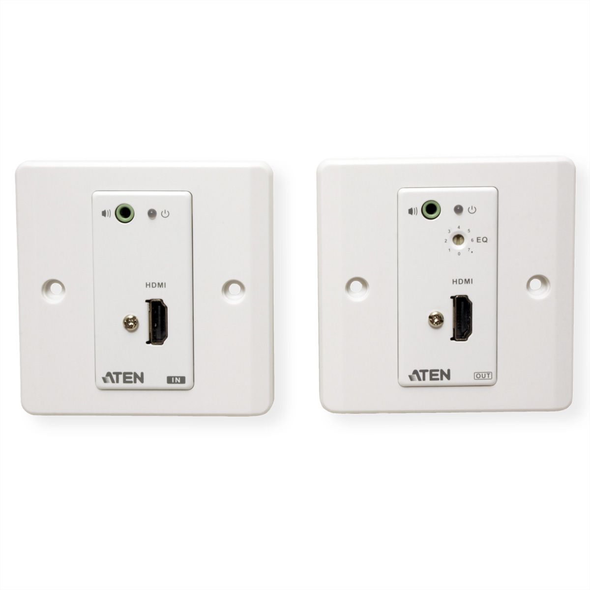 ATEN VE807 Système d'extension Cat 5 HDMI/audio avec plaque murale MK