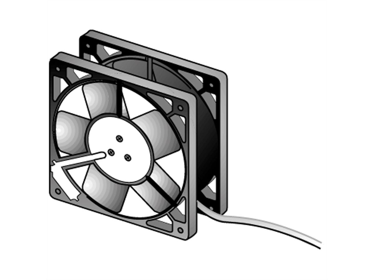 APRANET Ventilateur 230V, 119x119x38mm