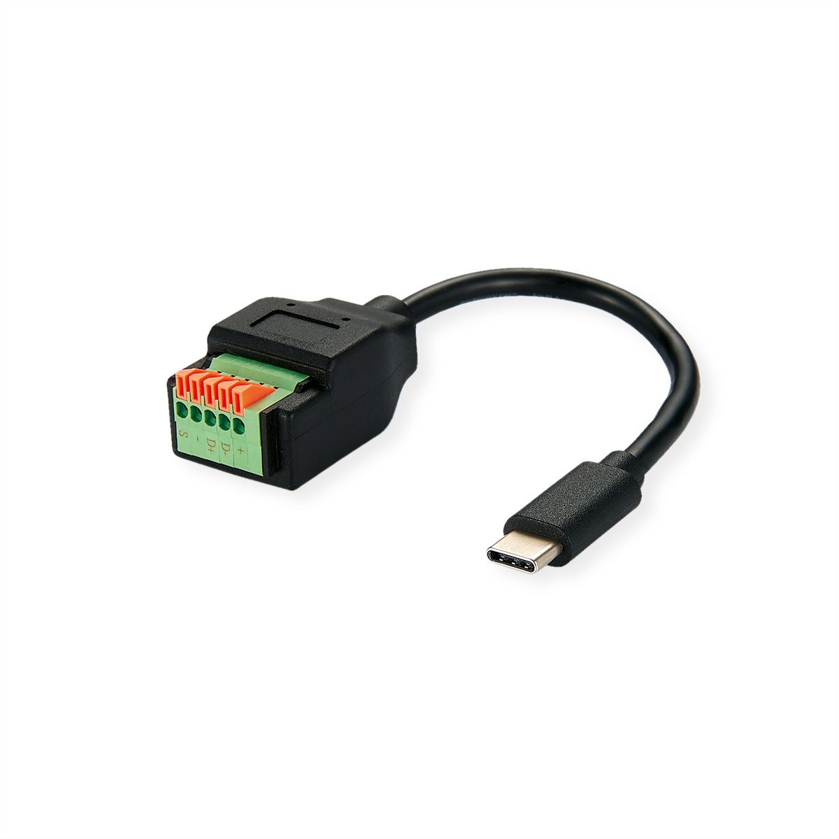 ROLINE Câble adaptateur USB-C vers adaptateur de bornier à 5 broches, 15 cm