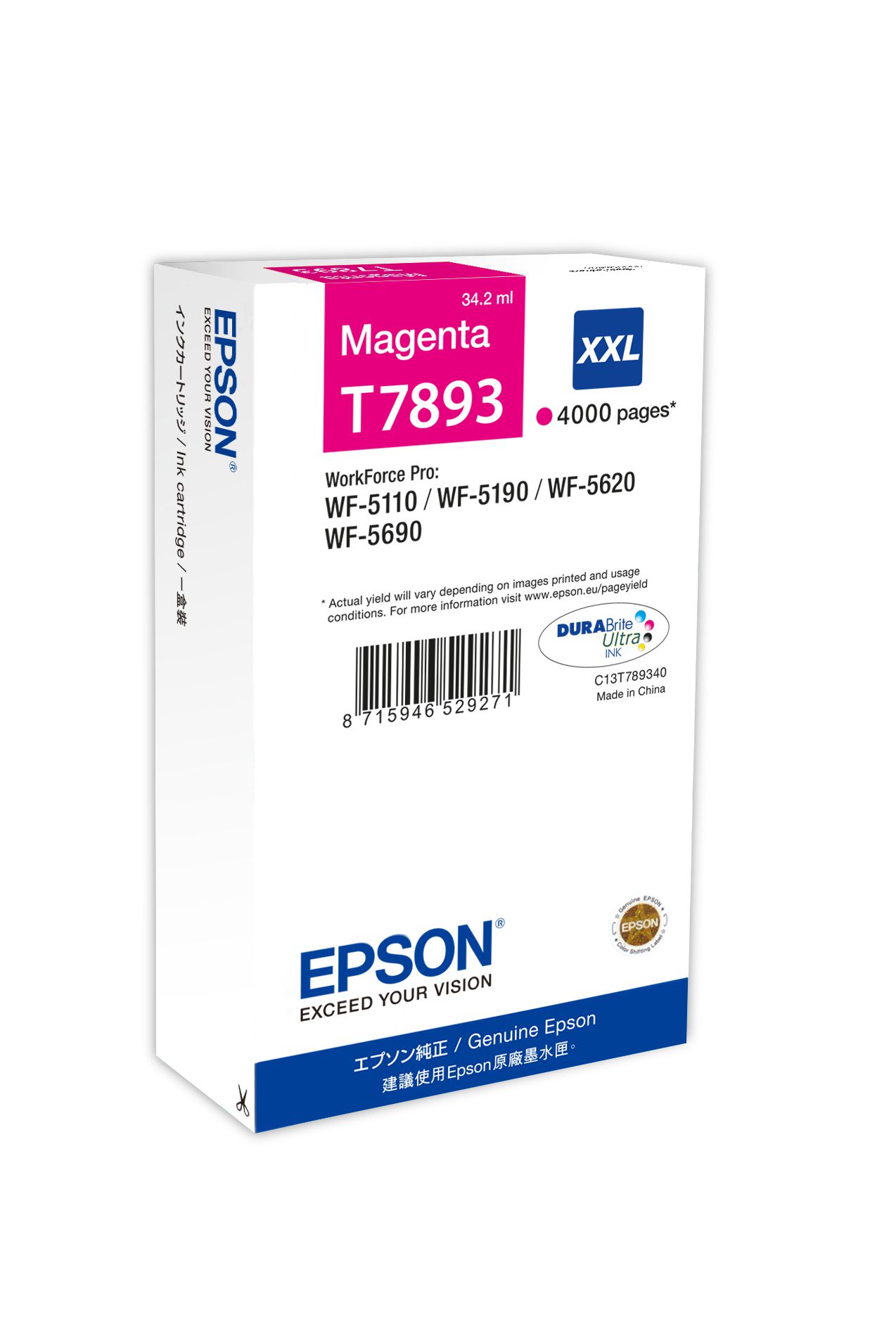 Epson Encre Magenta XXL (4 000 p)