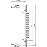 SCHROFF EuropacPRO Rail perforé pour connecteur, selon EN 60603-2 et DIN 41612, 40 CV