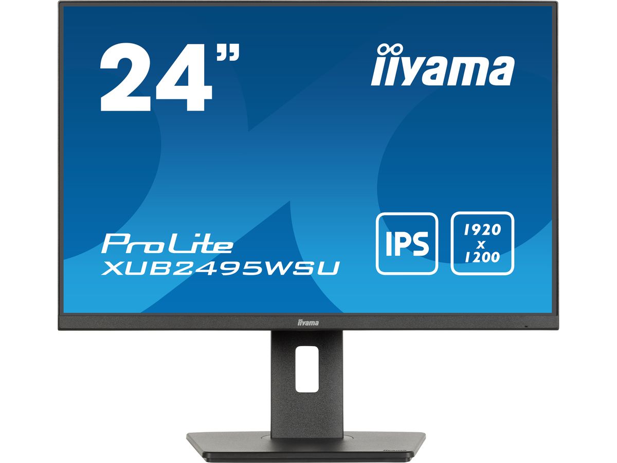 iiyama ProLite XUB2495WSU-B7 écran plat de PC 61 cm (24") 1920 x 1200 pixels 4K Ultra HD LED Noir