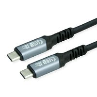 VALUE Câble USB4 Gen2x2, C–C, M/M, 4K UHD-1, 20Gbit/s, 240W, noir, 2 m