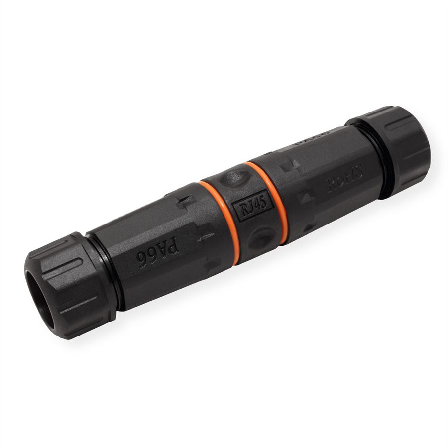 VALUE Coupleur RJ-45 blindé, Cat.6A (Classe EA), Outdoor/Industrie, noir