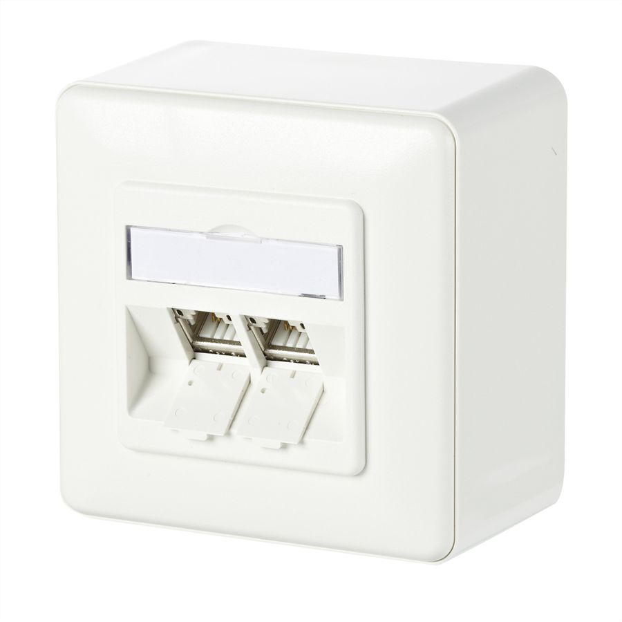 METZ CONNECT C6Amodul 2 ports 180°M AP blanc pur