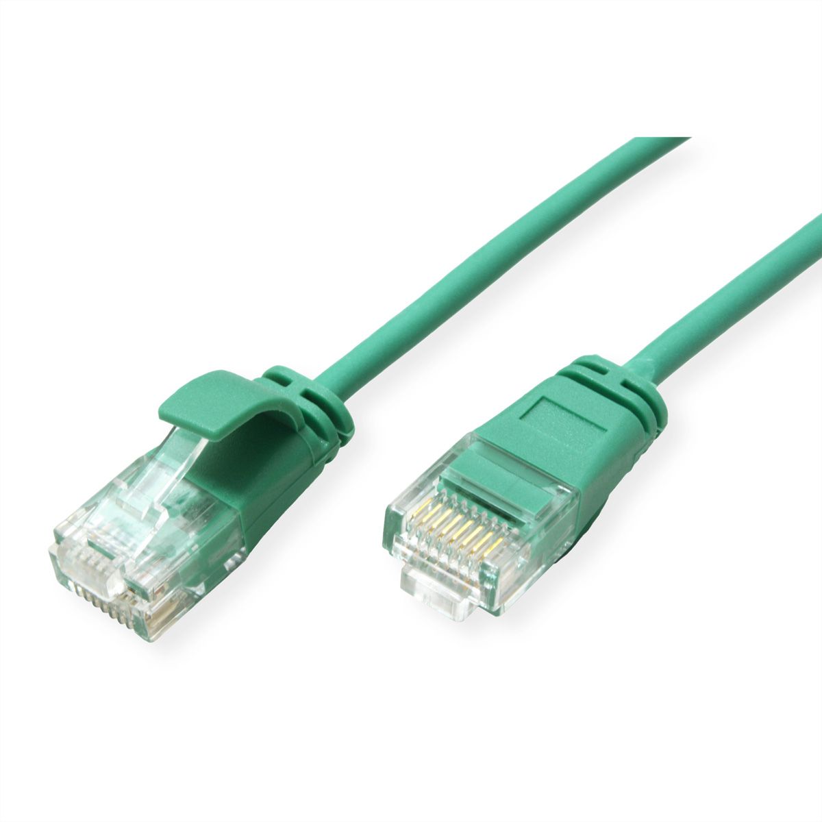 ROLINE Cordon Data Center UTP Cat.6A (Classe EA), LSOH, slim, vert, 2 m