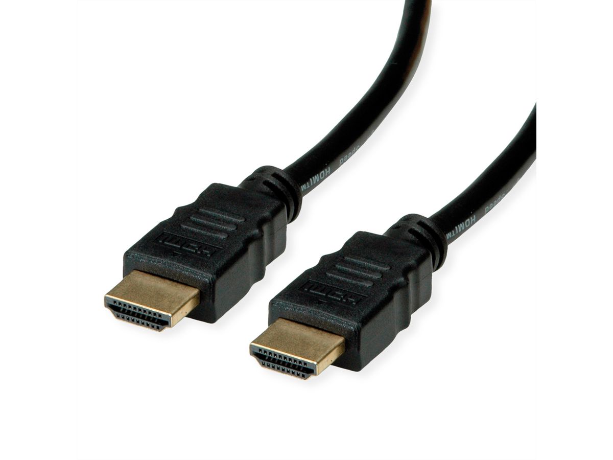 ROLINE RM Câble HDMI Ultra HD 8K avec Ethernet, M/M, noir, 1 m
