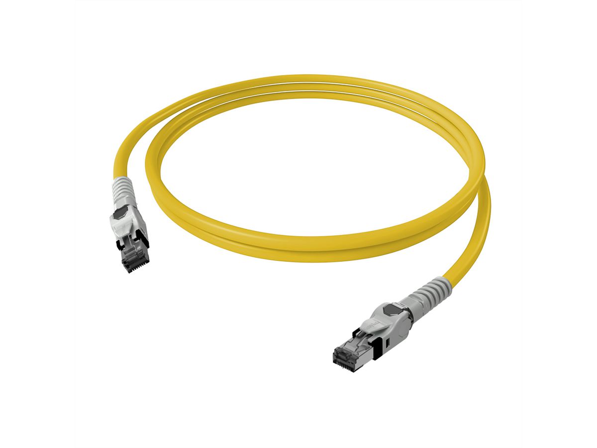 EasyLan VarioBoot Cordon Cat.6A, S/FTP, jaune, 2 m