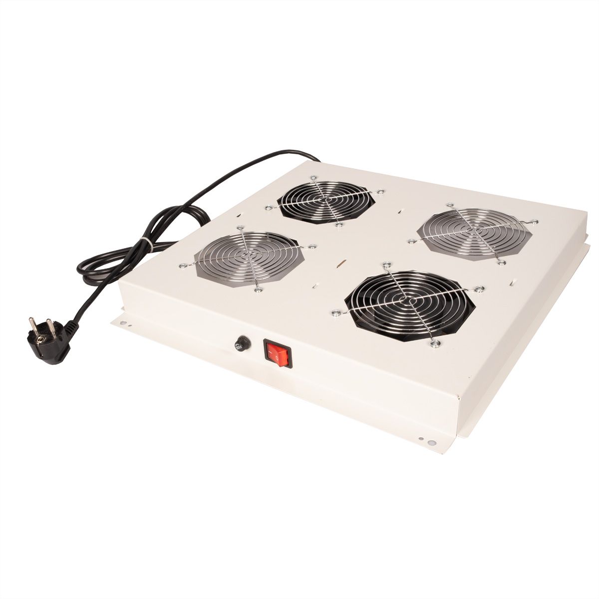 ROLINE 19" Unité de ventilation de toit, 2 ventilateurs, ON/OFF, gris