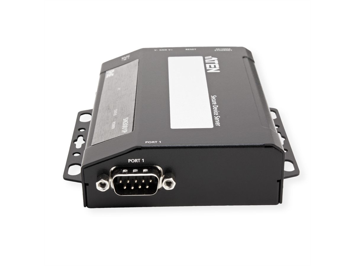 ATEN SN3001P Serveur de périphériques sécurisés RS-232 à 1 port avec PoE
