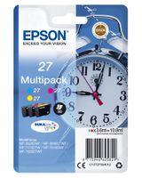 Epson Alarm clock Multipack "Réveil" 27 - Encre DURABrite Ultra C,M,J