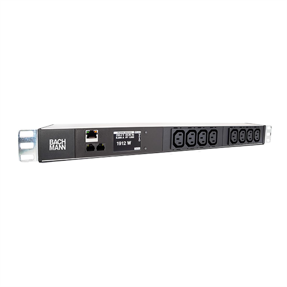 BACHMANN BN2000 19" 1U 8xC13, TCP/IP 2,0m CEE7/7