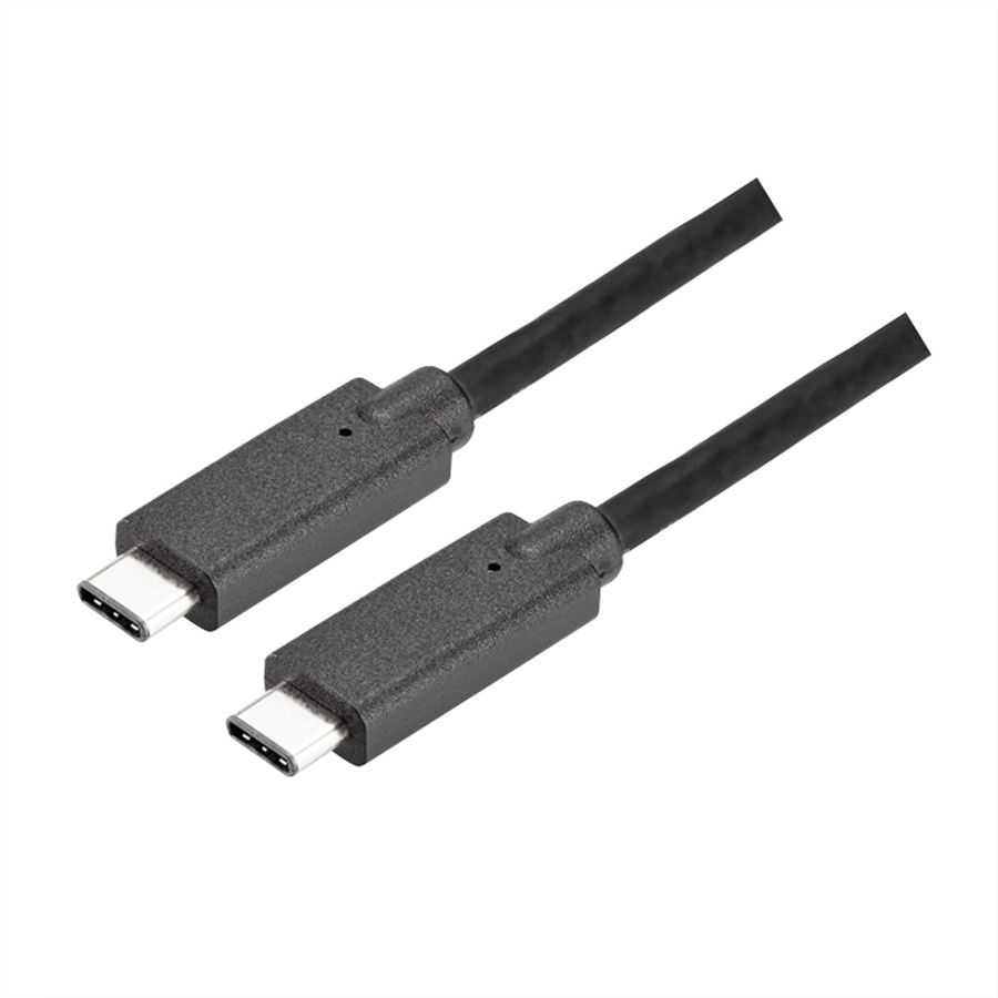 BACHMANN Câble USB-C 3.1 Gen2 1m noir, PD 100W, USB-C - USB-C