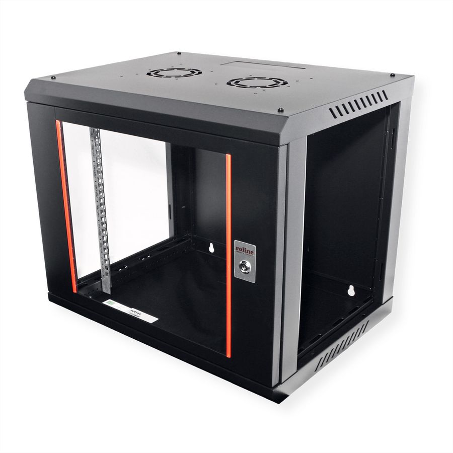 ROLINE 19" Boîtier mural Basic Plus 9U, 600x450 LxP noir