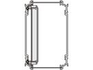 Cadre de type SCHROFF, support de montage pour circuit imprimé à partir de l'emplacement 2, 5 paires