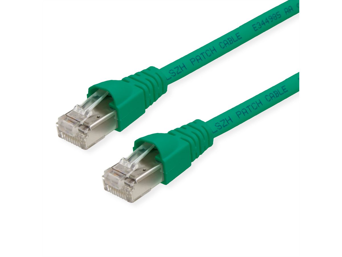 TELEGÄRTNER Cordon S/FTP, Cat.6A, LSOH, vert, 0,5 m