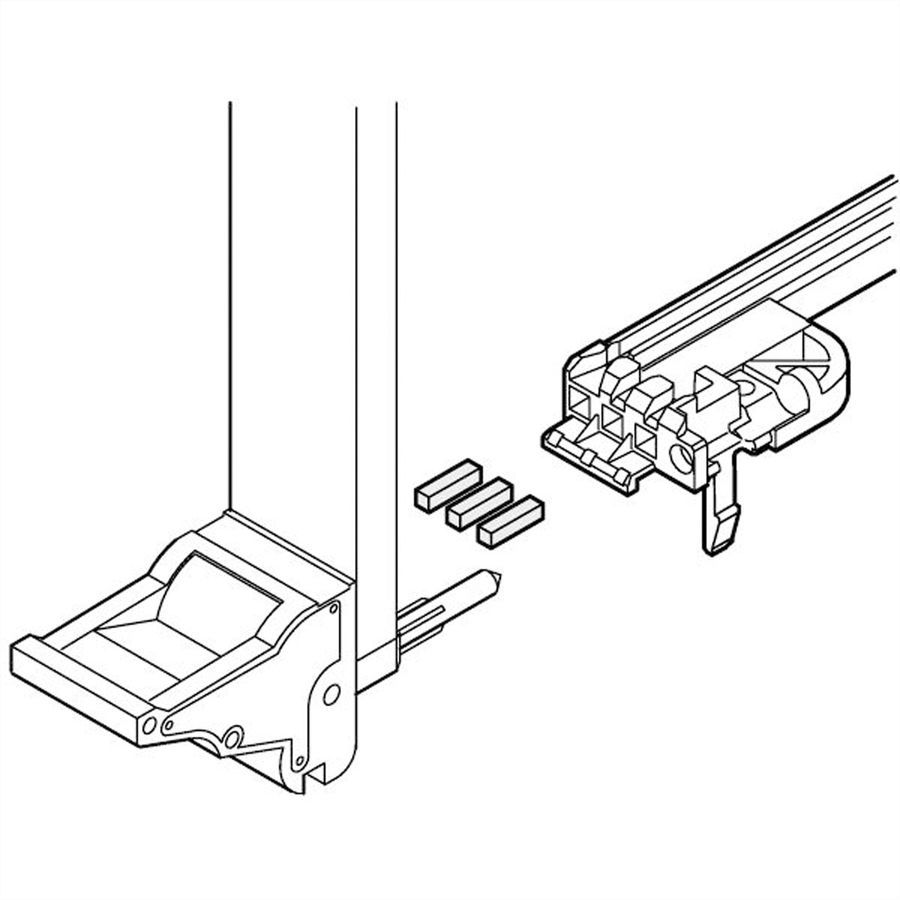 Clé/codage SCHROFF pour la poignée IEL/IET et le rail de guidage IEEE
