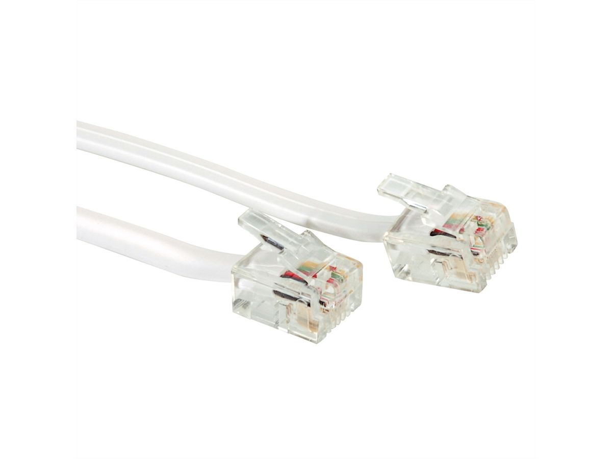 Connecteur RJ11 6/4 pour câble rond 4 contacts non blindé - Le sachet de  100 pièces