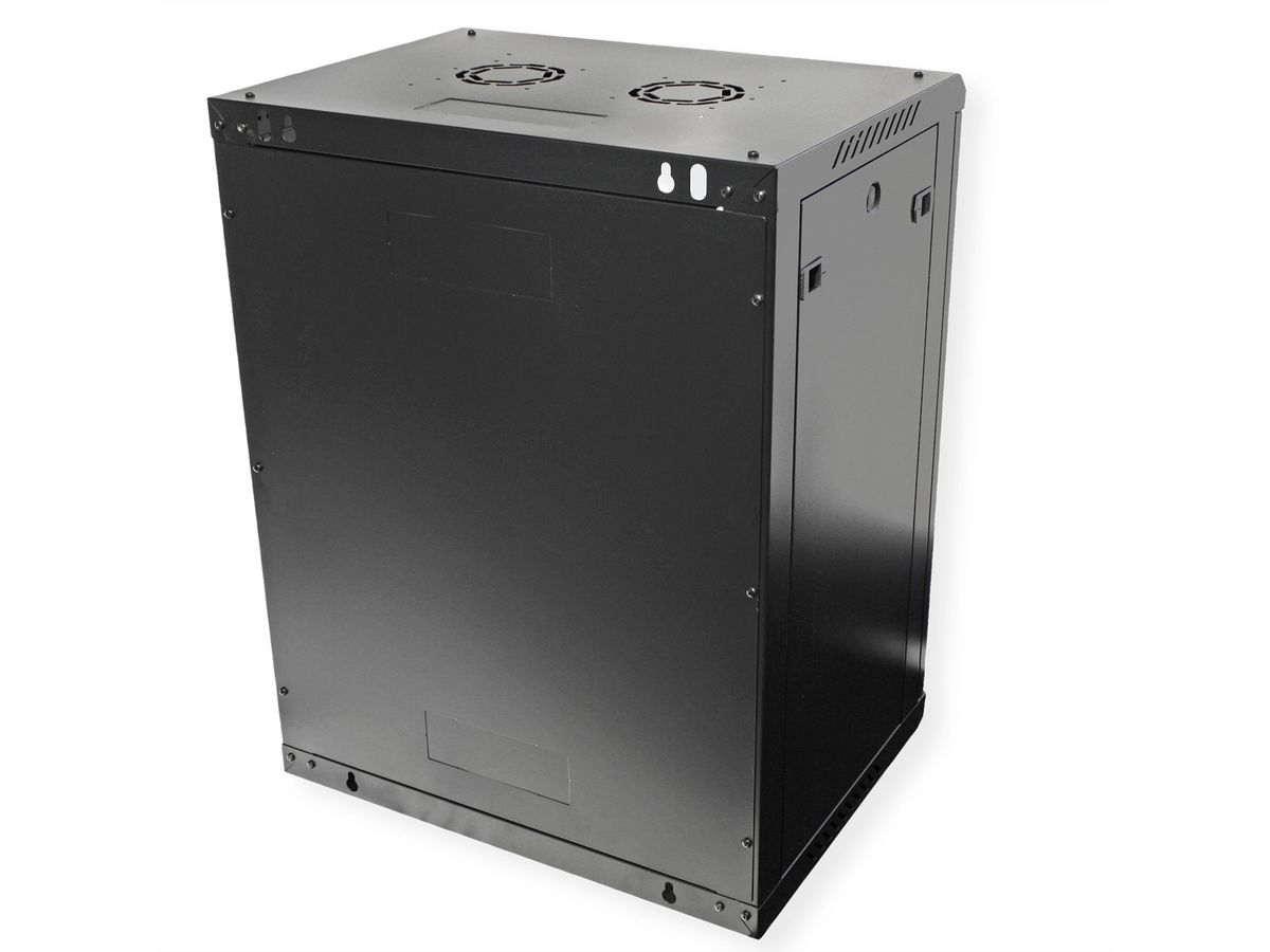 ROLINE 19" Boîtier mural Basic Plus 15U, 600x450 LxP noir