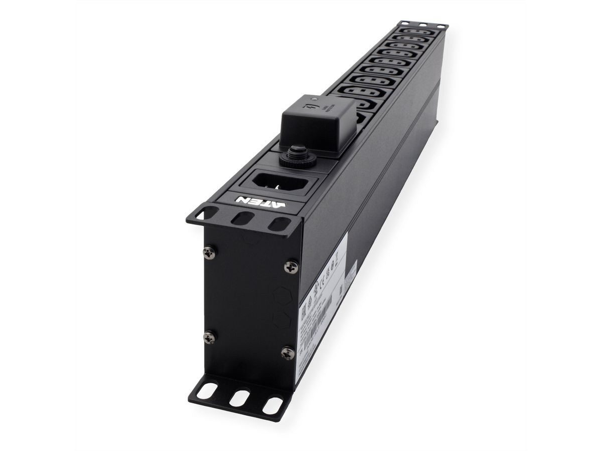 ATEN PE0118SG PDU de base 1U 10A avec protection contre les surtensions, 18 ports