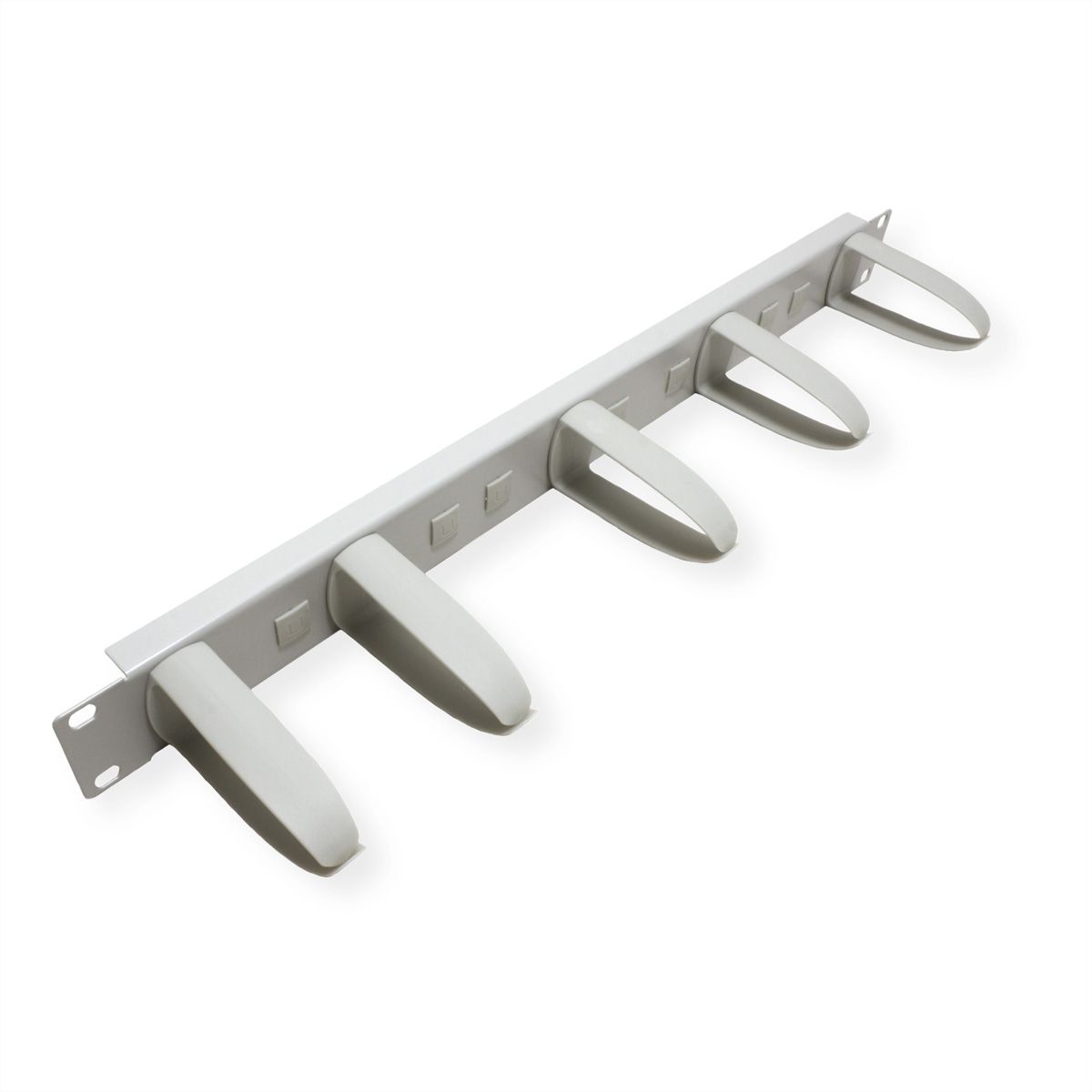 VALUE Passe-câbles 19" 1 UH avec 5 arceaux, gris