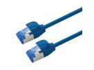 ROLINE Cordon Cat.6A (Classe EA) S/FTP (PiMF), LSOH, PoE , bleu, 5 m