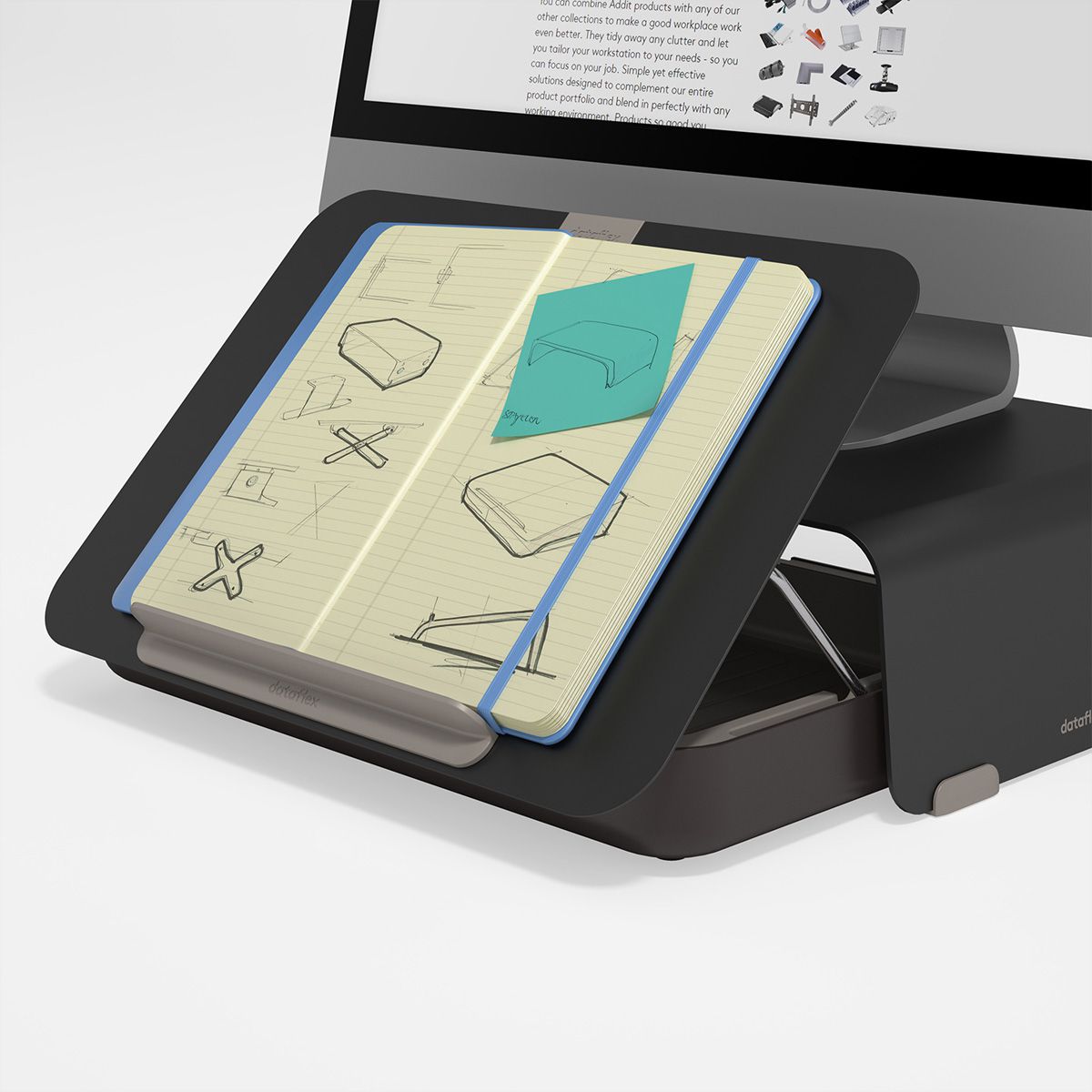 DATAFLEX Addit Bento Boite à accessoires, noir