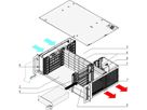 Système CPCI SCHROFF pour PSU enfichable, horizontal, 3 U, 6 slots
